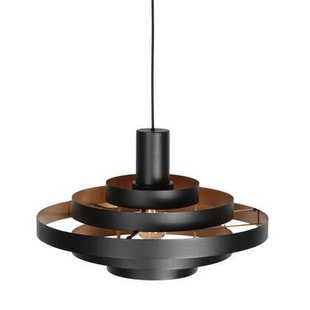 Steinhauer - hanglamp - Halo Cirque - zwart - metaal - Ø 50cm - E27 -