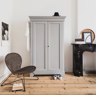 WOOOD Opbergkast 'Isabel', kleur Betongrijs