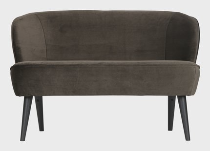 WOOOD Bankje 'Sara' Velvet, kleur Groen