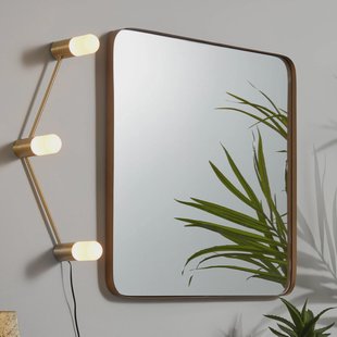 Kave Home Spiegel 'Marco' 60 x 60cm, kleur goud