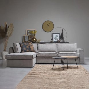 WOOOD Hoekbank 'Thomas' Links, kleur Groengrijs