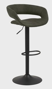 Bendt Barkruk 'Pia' (zithoogte 59-80cm), kleur Olive Green