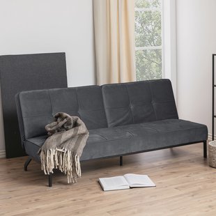 Bendt Slaapbank 'Maja' Velvet, kleur Donkergrijs