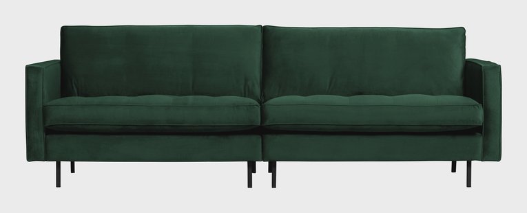 WOOOD Bank 'Rodeo' 3-zits, Velvet, kleur Green Forest