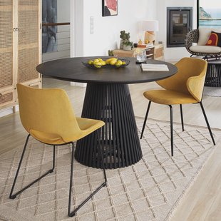 Kave Home Ronde Eettafel 'Jeanette' Mindihout, 120cm, kleur Zwart