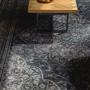 Dutchbone Vloerkleed 'Rugged' 200 x 300cm, kleur Dark