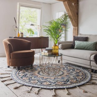 Dutchbone Rond Vloerkleed 'Pix' 170cm