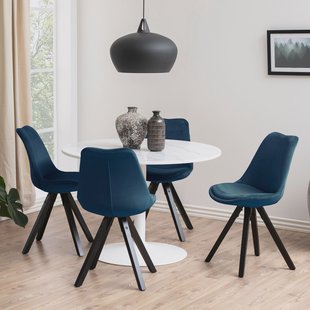 Bendt Ronde Eettafel 'Dara' 110cm, kleur Wit Marmer