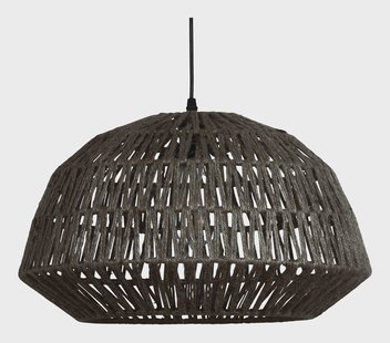 WOOOD Hanglamp 'Kace' Jute, kleur Zwart