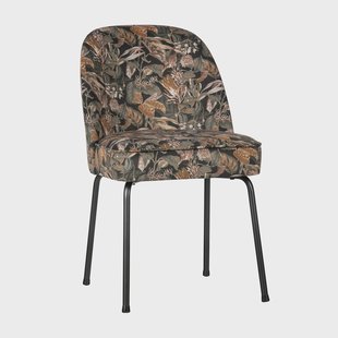 WOOOD Eetkamerstoel 'Vogue' Velvet, kleur Bouquet Zwart