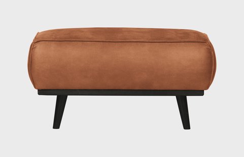 WOOOD Hocker 'Statement' Eco Leder, kleur Cognac