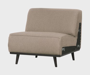 WOOOD Bank 'Statement' 1-zits Element, Bouclé, kleur Beige