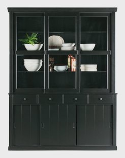 WOOOD Vitrinekast 'Lagos', kleur Zwart