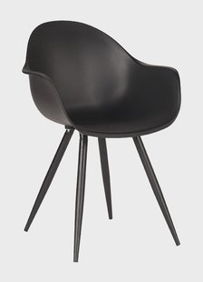 LABEL51 Eetkamerstoel 'Luca', kleur Zwart