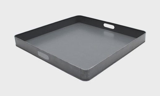 LABEL51 Dienblad, Metaal, 60 x 60 x 6cm, kleur Grijs