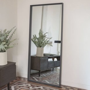 Kave Home Spiegel 'Yvaine' 180 x 80cm, kleur Donkerbruin