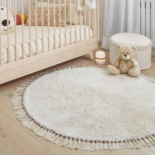 Kave Home Vloerkleed 'Orwen' 100cm, kleur Beige