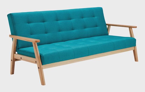 Artistiq Slaapbank 'Lilly', 190cm, kleur Petrol