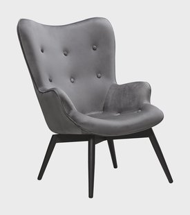 Artistiq Fauteuil 'Anderson', Velvet, kleur Grijs