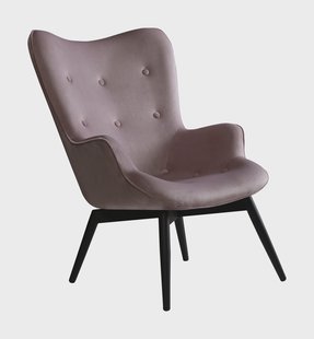 Artistiq Fauteuil 'Anderson', Velvet, kleur Paars