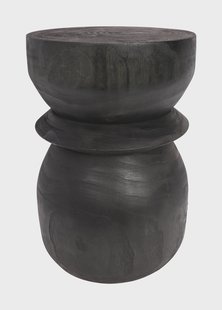 WOOOD Krukje 'Bikkel', kleur Zwart, Ø28cm