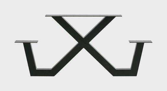 WOOOD Outdoor Tafelpoot 'Tablo' kleur Zwart