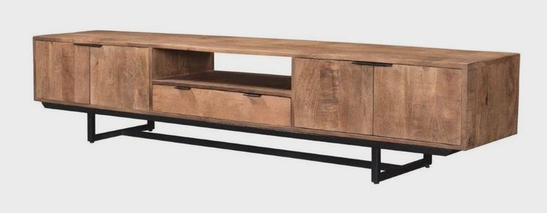 LivingFurn TV-meubel 'Valdez' kleur Naturel, 220 cm