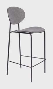 Zilt Barkruk 'Dina' zithoogte 66cm, kleur Grijs