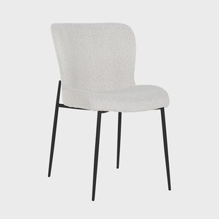 Richmond Eetkamerstoel 'Darby' Bouclé, kleur Wit