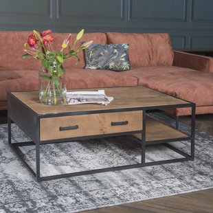 Livingfurn Salontafel 'Sturdy' kleur Naturel, 120 x 70cm