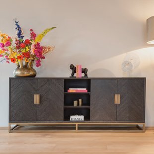 Richmond Dressoir 'Blackbone' Brass, 225cm