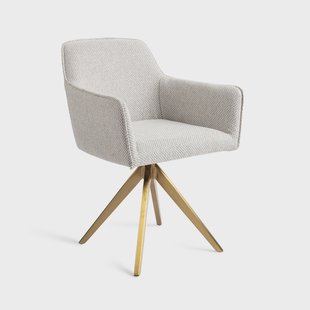 Jesper Home Eetkamerstoel 'Hofu' Turn Gold, kleur Checkers Charm