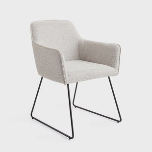 Jesper Home Eetkamerstoel 'Hofu' Slide Black, kleur Checkers Charm