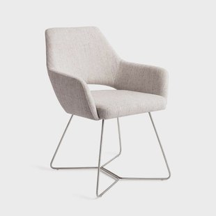 Jesper Home Eetkamerstoel 'Yanai' Beehive Steel, kleur Pigeon