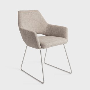 Jesper Home Eetkamerstoel 'Yanai' Slide Steel, kleur Biscuit Beach