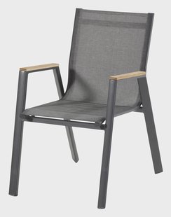 Hartman Tuinstoel 'Aruba' Teakhout, kleur Antraciet