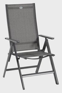 Hartman Verstelbare Tuinstoel 'Aruba' kleur Antraciet