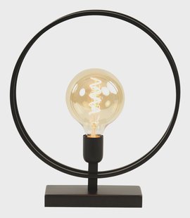 Light & Living Tafellamp 'Rudra' 35cm, mat zwart