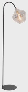 Light & Living Vloerlamp 'Rakel' 160cm, kleur Mat Zwart / Smoke
