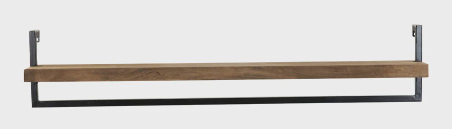 Light & Living Wandplank 'Maddison' 120cm, kleur Donkerbruin