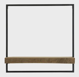 Light & Living Wandplank 'Maddison' 50cm, kleur Donkerbruin