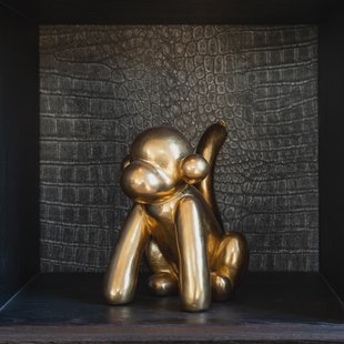 Richmond Decoratie 'Monkey' kleur Goud