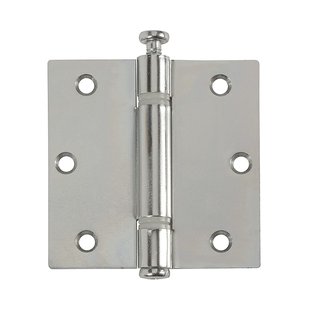 Kogellagerscharnier - Verzinkt Staal - 89x89 Mm - Met Rechte Hoeken