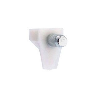 Plankdrager Haaks - Kunststof Wit - 5 Mm - 20 Stuks