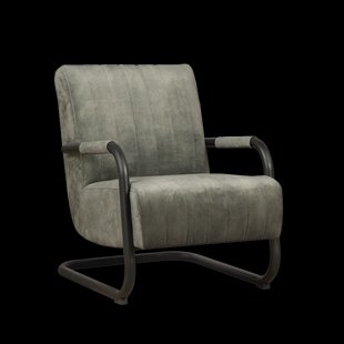 Sohome Fauteuil 'Raisa' Velvet, kleur Groen