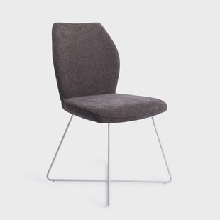 Jesper Home Eetkamerstoel 'Ikata' Cross White, kleur Almost Black