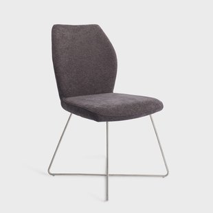 Jesper Home Eetkamerstoel 'Ikata' Cross Steel, kleur Almost Black