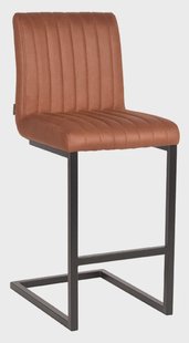 LABEL51 Barkruk 'Milo' kleur Cognac (zithoogte 66cm)