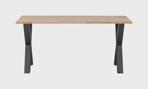 WOOOD Eettafel 'Tablo' met X-poot, 160 x 90cm