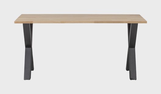 WOOOD Eettafel 'Tablo' met X-poot, 180 x 90cm